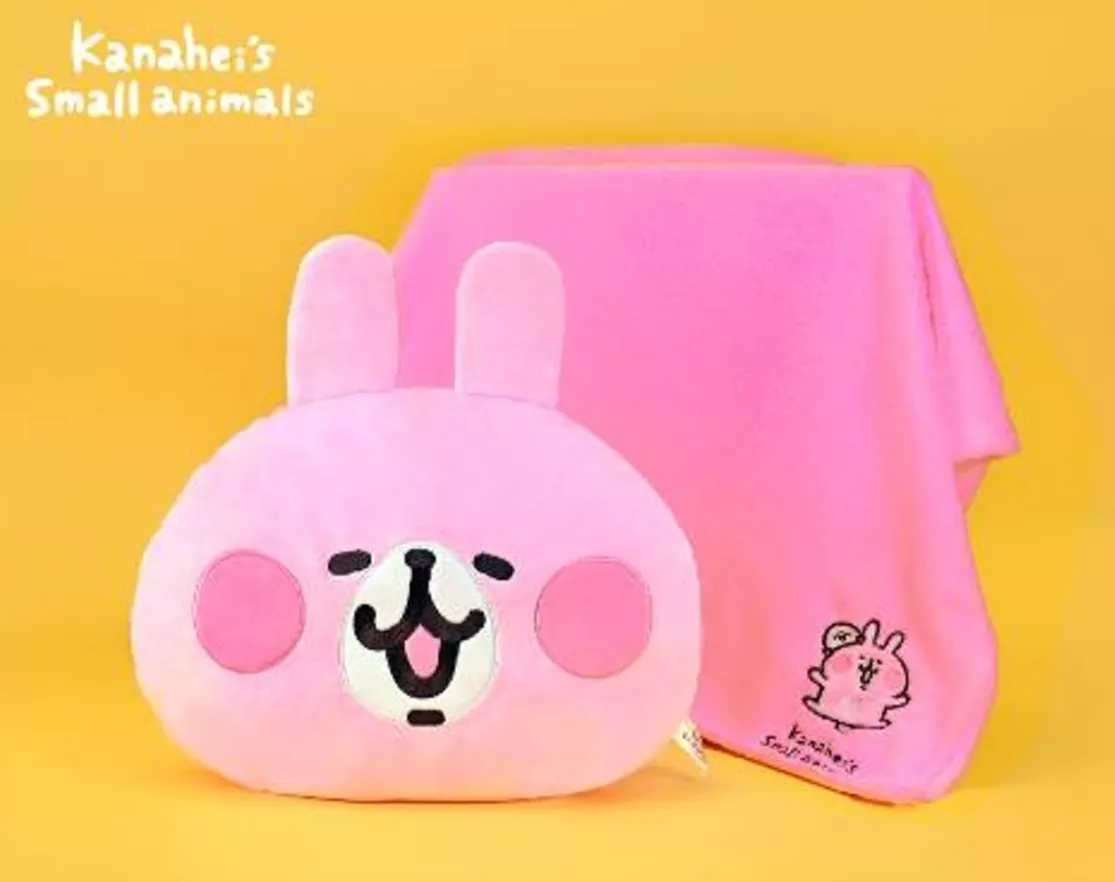 ၄၃┋TW/ing#卡娜赫拉#粉：枕被組(約80x90cm/收納時32x27.5cm)。