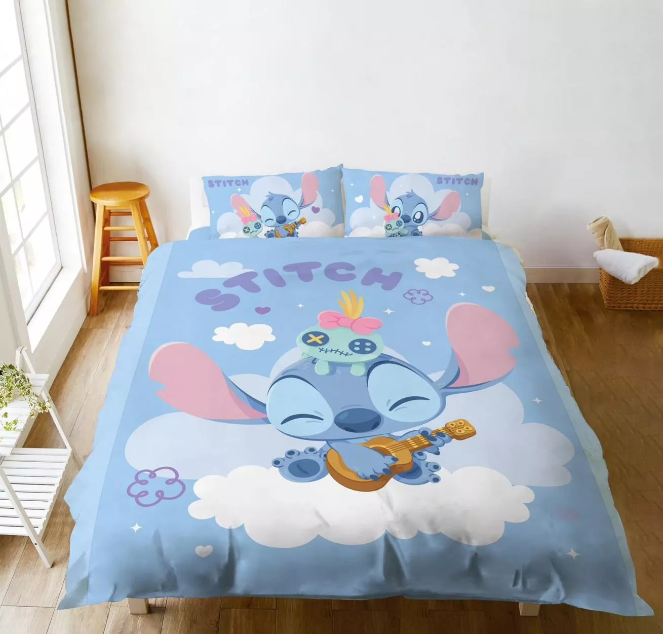 ၄၃┋TW/ing#迪士尼#星際寶貝#史迪奇#歡欣時刻：涼被子(約5x6尺)。