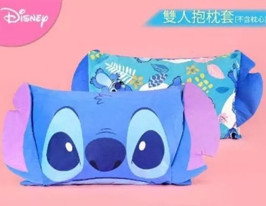 ၄၃┋TW/ing#迪士尼#星際寶貝#史迪奇#藍：枕頭套兩件組(約68x47cm)。