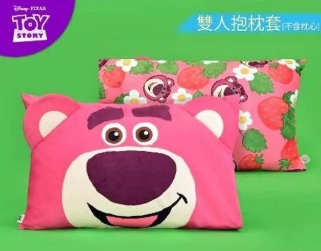 ၄၃┋TW/ing#迪士尼#玩具總動員#熊抱哥#莓粉色：枕頭套兩件組(約68x47cm)。