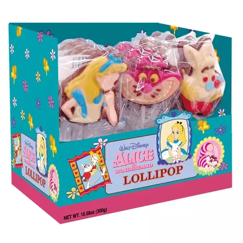 ၄၃┋JP#迪士尼#愛麗絲夢遊仙境#零食#巧克力：棒棒糖(盒/12入)。