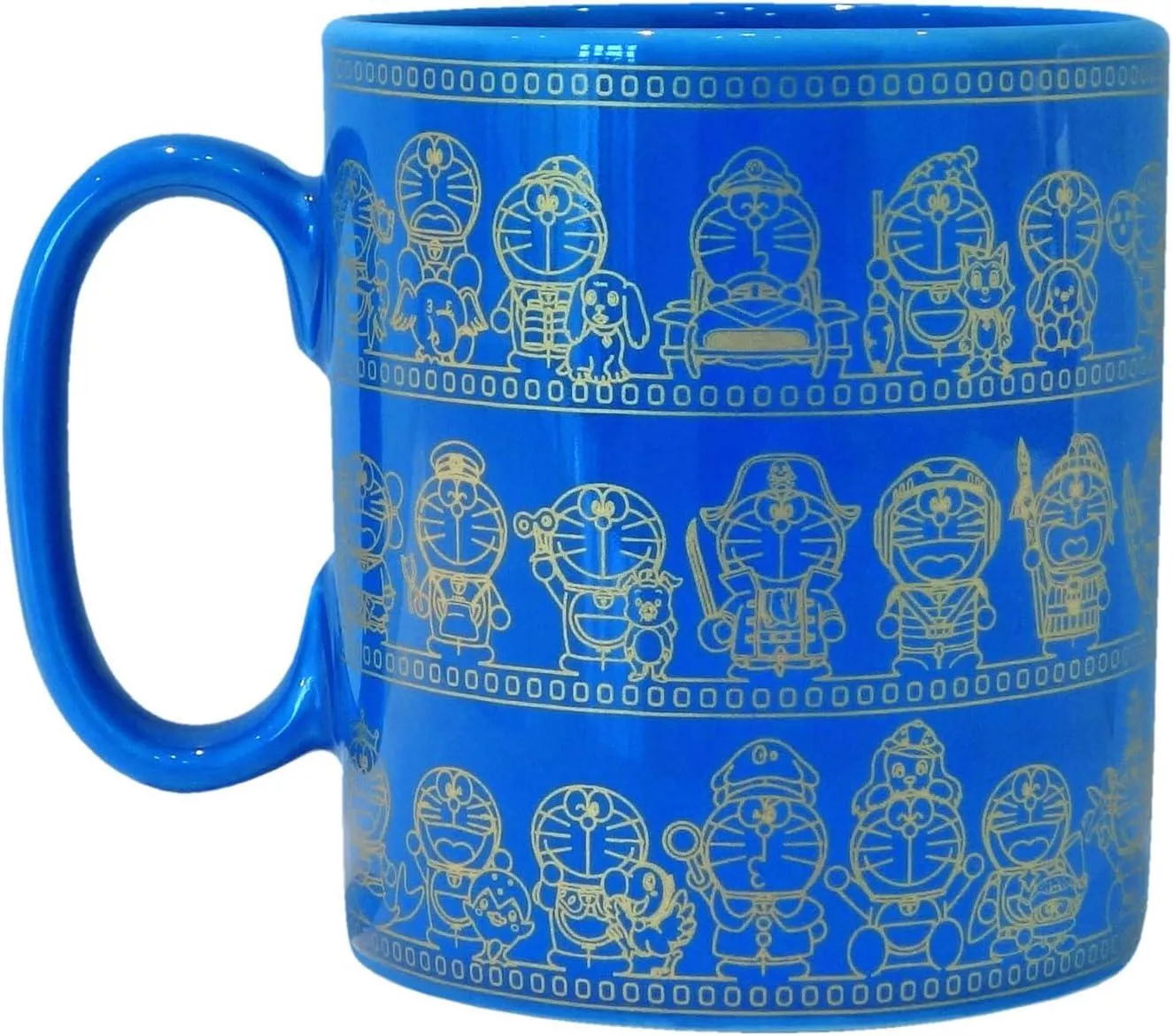 ၄၃┋JP#哆啦A夢#劇場版#45th#藍：陶瓷，馬克杯(約9.5×11cm/500ml)。