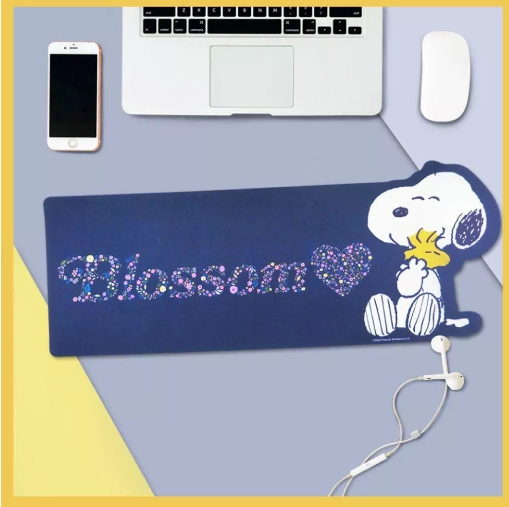 ၄၃┋TW/ing#史努比#愛心#大#靛：滑鼠墊(約60x25cm)。