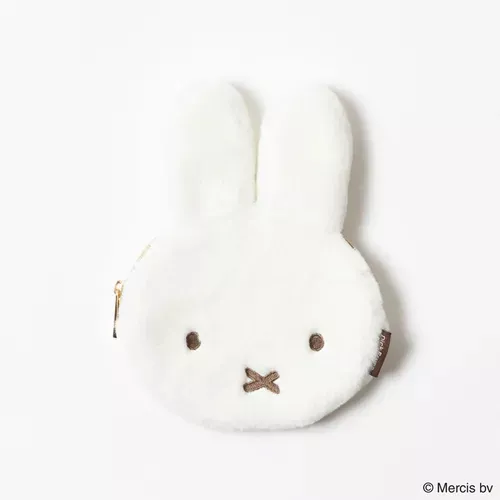 ၄၃┋JP#米飛兔#大頭風#白：收納包(約W14×H11.5cm)。