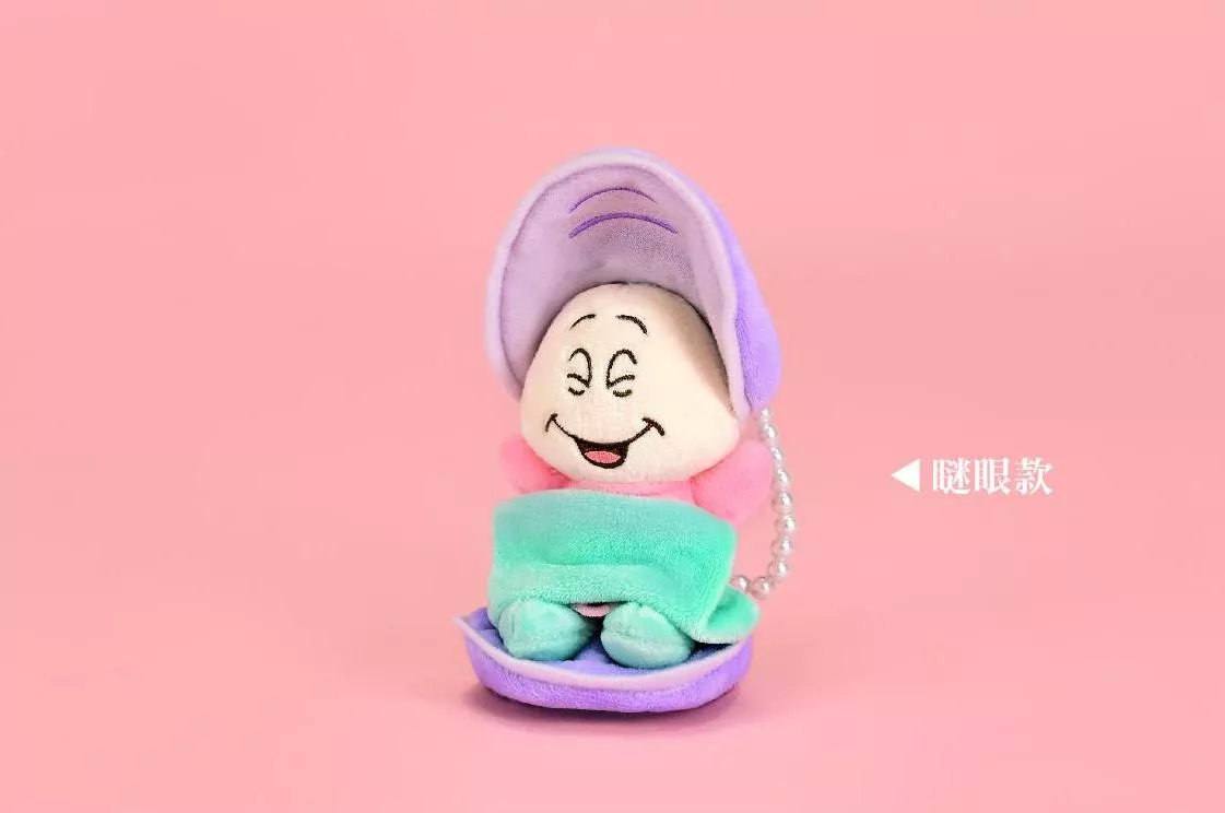 ၄၃┋TW/ing#迪士尼#愛麗絲夢遊仙境#牡蠣寶寶#瞇眼款#6：娃偶公仔扭蛋盒玩佈景擺飾品(約15.2cm)。