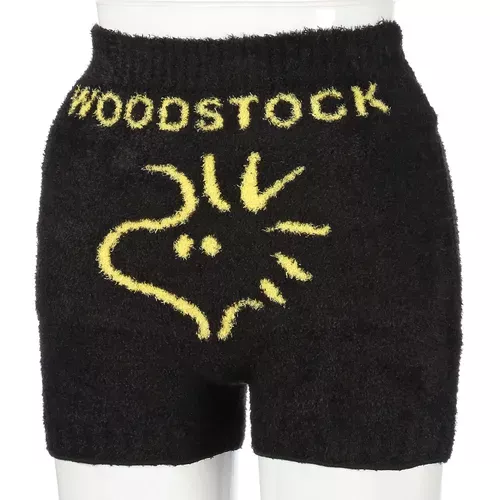 ၄၃┋JP#史努比#糊塗塌客#毛絨款#成人/女生#黑：短褲子(M~L)。