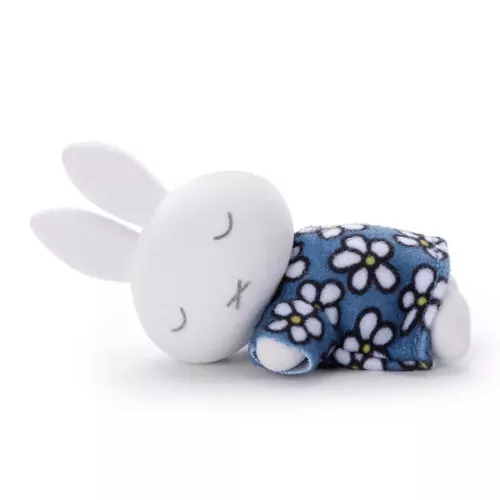 ၄၃┋JP#米飛兔#趴睡風#植絨款#花朵色：公仔扭蛋盒玩佈景擺飾品兩件組(約W85×H50×D50mm)。