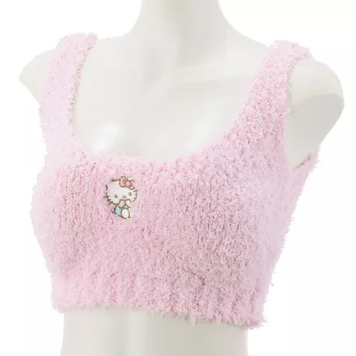 ၄၃┋JP#三麗鷗#凱蒂貓#毛絨款#成人/女生#粉：內衣(M/L/LL)。
