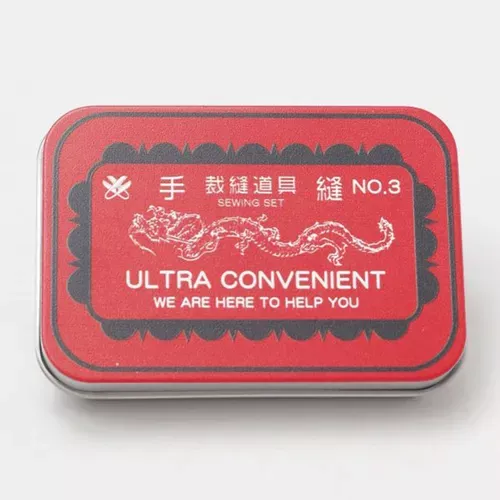 ၄၃┋JP#龍#紅：針線縫紉鐵盒兩件組(規格詳見圖片)。