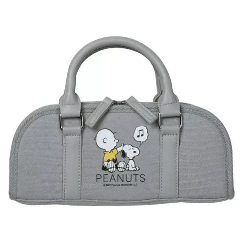 ၄၃┋JP#史努比#音樂#灰：針線縫紉組(約24.5×10.5×6.5cm)。