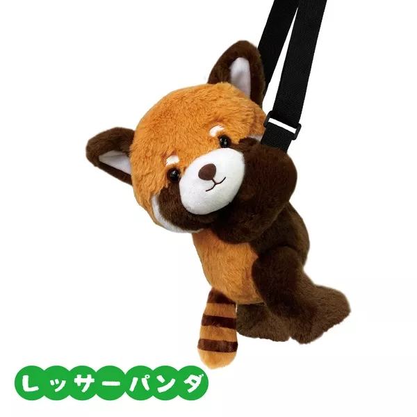 ၄၃┋JP#小熊貓#布偶型#咖：手提肩背包(約26x16x11cm)。