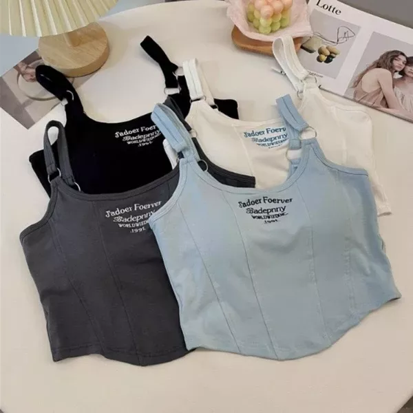 ၄၃┋JP#Badepnny#成人/女生#無袖款#白/藍/灰/黑：衣服(F/衣長41cm胸圍70cm)。