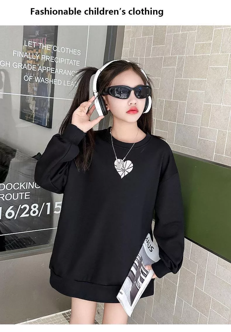 ☻｜JP#心結#兒童/小北鼻#長袖款#黑：衣服(120/130/140/150/160/170)。