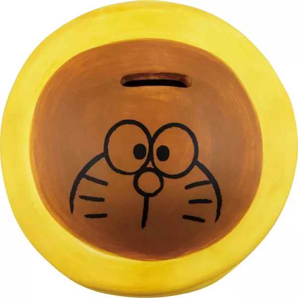 ☻｜JP#哆啦A夢#銅鑼燒#咖黃色：存錢筒(約12.5×6.5cm)。