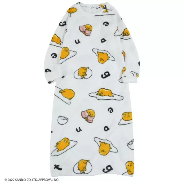 ☻｜JP#三麗鷗#蛋黃哥#成人/女生#長袖款#黃：睡居/帽身裙(M/L)。