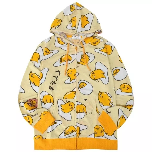 ☻｜JP#三麗鷗#蛋黃哥#成人/男生/女生#長袖款#黃：帽外套(M/L/LL)。