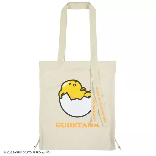 ☻｜JP#三麗鷗#蛋黃哥#米：手提肩背袋(約41x36cm)。