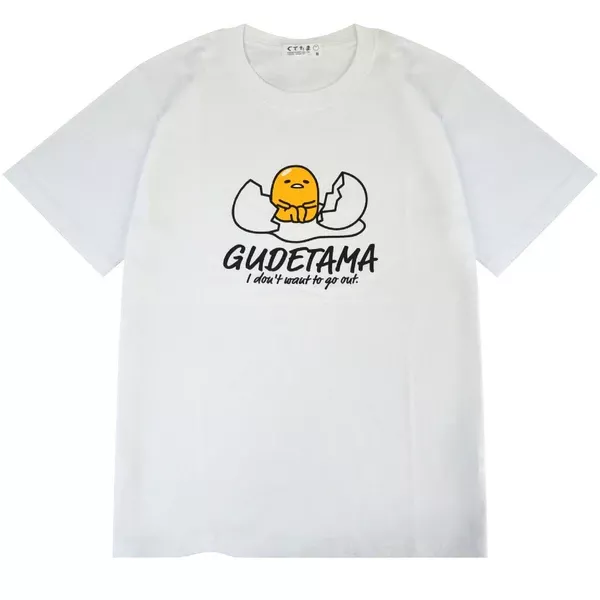 ☻｜JP#三麗鷗#蛋黃哥#破蛋/B#成人/女生#短袖款#白：衣服(M/L/LL)。