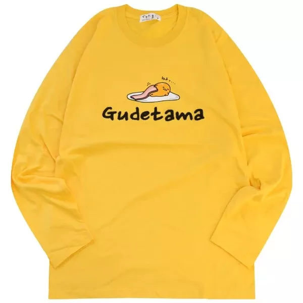 ☻｜JP#三麗鷗#蛋黃哥#B/睡覺#成人/女生#長袖款#黃：衣服(M/L/LL)。