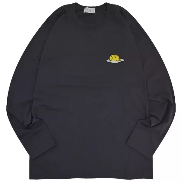 ☻｜JP#三麗鷗#蛋黃哥#A/側睡#成人/女生#長袖款#炭：衣服(M/L/LL)。