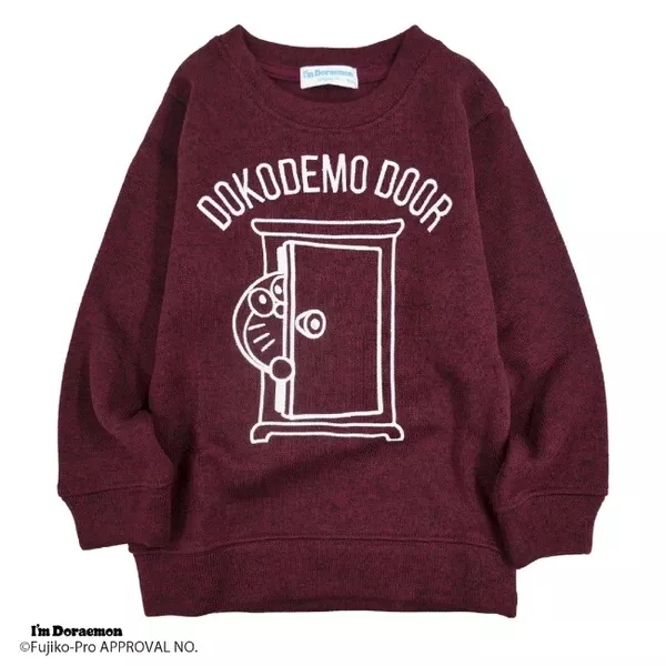 ☻｜JP#哆啦A夢#任意門#兒童/小北鼻#男孩/女孩#長袖款#紫#B：衣服(110)。