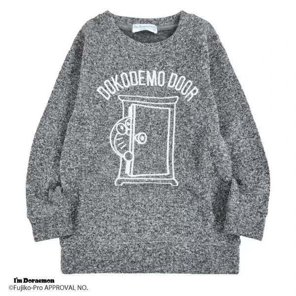☻｜JP#哆啦A夢#任意門#兒童/小北鼻#男孩/女孩#長袖款#灰#B：衣服(110)。