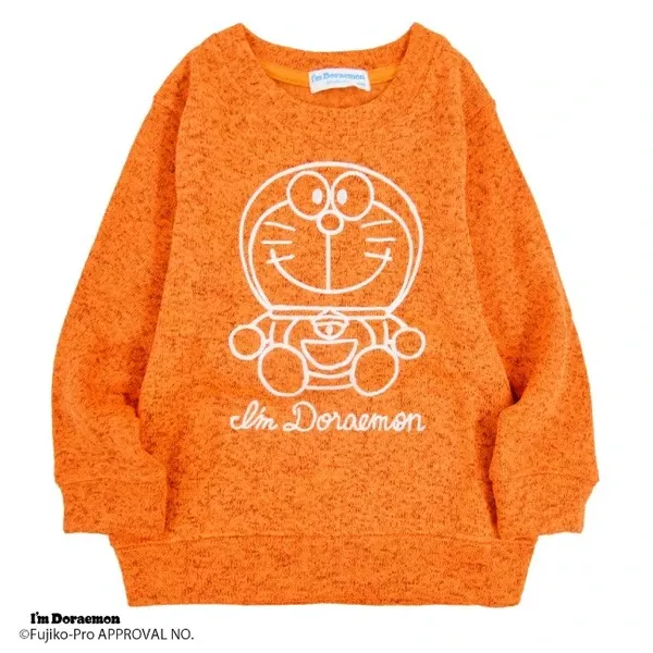 ☻｜JP#哆啦A夢#兒童/小北鼻#男孩/女孩#長袖款#橘#A：衣服(110/120)。