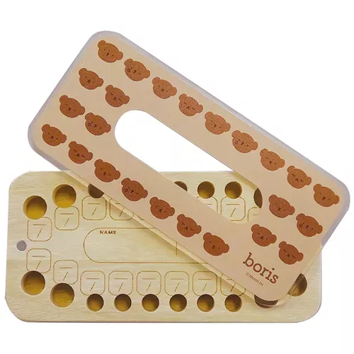 ☻｜JP#米飛兔#波波#兒童/小北鼻#男孩/女孩#咖：乳牙盒(約14.5×7×2cm)。