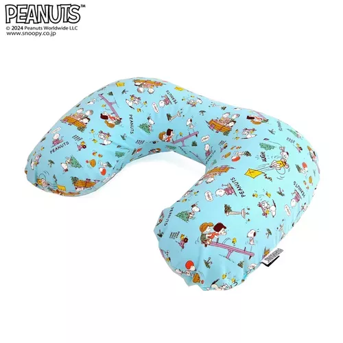 ☻｜JP#史努比#公園風#藍：氣頸枕(約28×37×11cm)。
