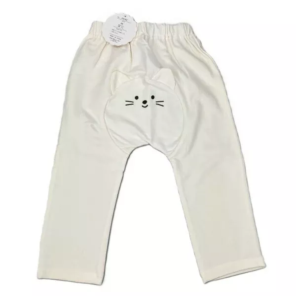 ☻｜JP#白貓咪#兒童/小北鼻#男孩/女孩#長袖款#咖：褲子(80/90/95)。