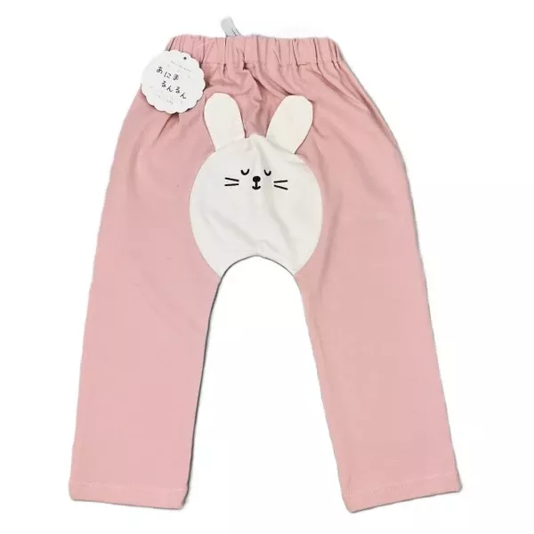 ☻｜JP#大白兔#兒童/小北鼻#女孩#長袖款#粉：褲子(80/90)。