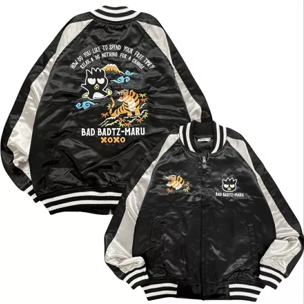 ☻｜JP#三麗鷗#酷企鵝#虎#成人/女生/男生#長袖#黑灰色：夾克/外套(M/L/LL)。