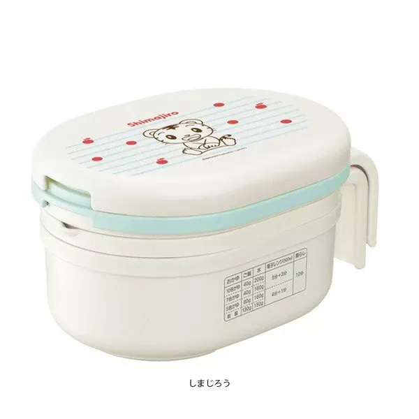 ☻｜JP#可愛巧虎島#巧虎#廚具/餐具#小蘋果#白：副食品調理組(約200×120×93mm/主550ml/鉢400ml)。