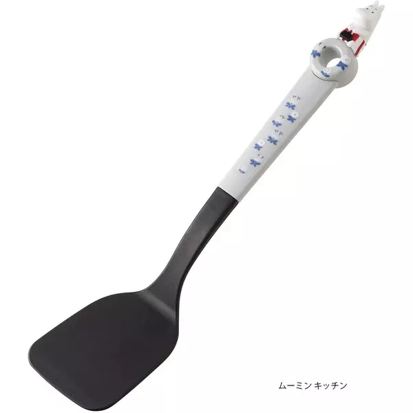 ☻｜JP#嚕嚕米#廚具/餐具#花朵#灰：鍋鏟子(約335mm)。