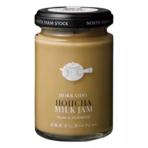 ☻｜JP#北海道#NORTHFARMSTOCK#食品/調味料：焙茶牛奶果醬(單/140G)。