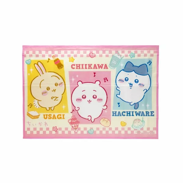 ☻｜JP#吉伊卡哇/Chiikawa#黃粉藍#S：地墊/萬用墊(約W60×H90cm)。