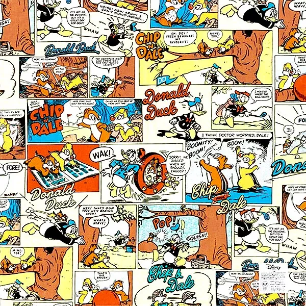 ☻｜JP#迪士尼#奇奇/蒂蒂/唐老鴨#漫畫風#白：手帕/餐布巾，十件組(約42×42cm)。