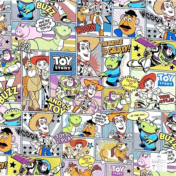 ☻｜JP#皮克斯#迪士尼#玩具總動員#漫畫風#深：手帕/餐布巾，十件組(約42×42cm)。