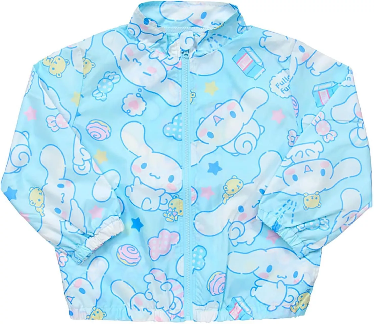 ☻｜JP#三麗鷗#大耳狗#臉譜風#兒童/女孩/男孩#長袖#藍：風衣/外套(120/130/140)。