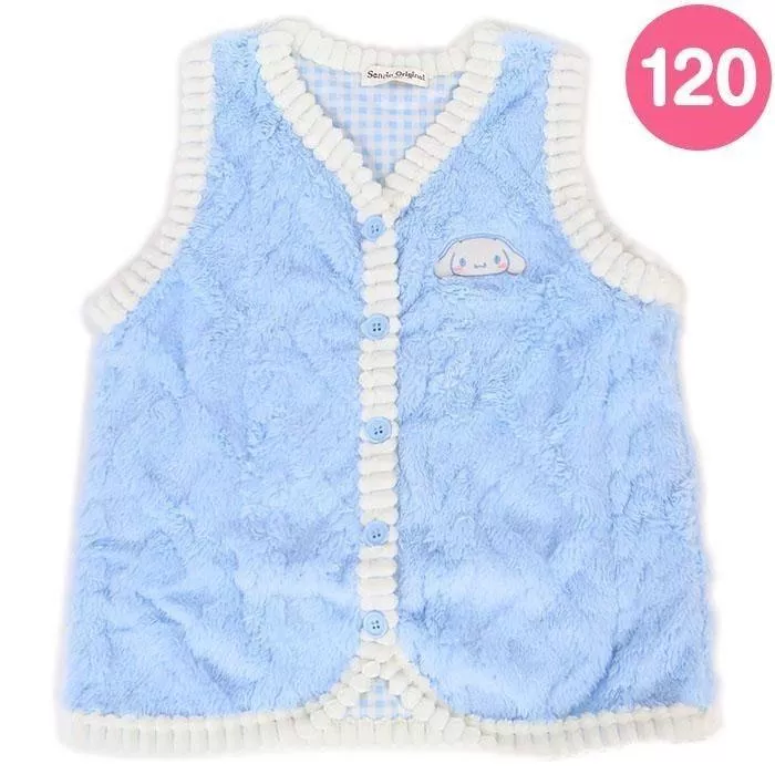 ☻｜JP#三麗鷗#大耳狗#兒童#無袖#白藍色：背心/外套(120)。