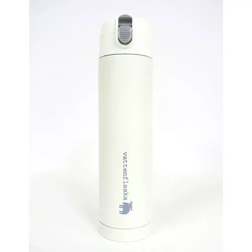 ☻｜JP#Moz#白：不鏽鋼，直飲式/水瓶水壺罐(約6×25cm/保温68度以上(6時)保冷10度以下(6時)/450ml)。