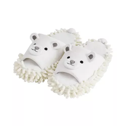 ☻｜JP#MOFUZOO#北極熊#白：拖地鞋/室內鞋(約W15×D30×H12cm/約23~24cm)。