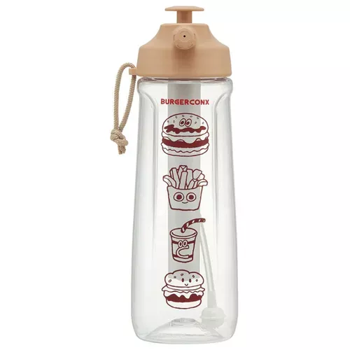 ☻｜JP#漢堡薯條/BURGERCONX#透咖色：噴霧瓶(約7.9×24.4cm/700ml)