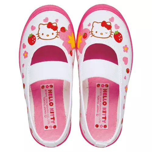 ☻｜JP#三麗鷗#凱蒂貓#兒童#粉：步鞋/室內鞋(16/17/18cm)。
