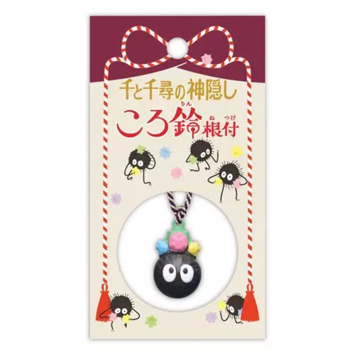 ੴ ｜JP#吉卜力#神隱少女/千與千尋#煤炭小精靈#黑：公仔扭蛋盒玩佈景擺飾品吊飾兩件組(主體約H28×W22×D21mm)。