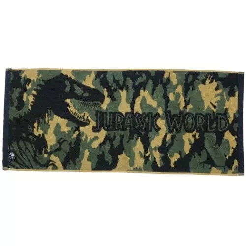 ੴ ｜JP#侏羅紀世界#迷彩風#綠：毛巾兩件組(約340×800mm)。