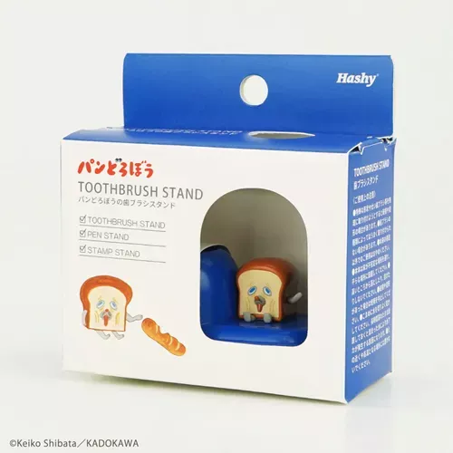ੴ ｜JP#麵包小偷#藍：牙刷架兩件組(約W6.5×D3.5×H2.4cm)。