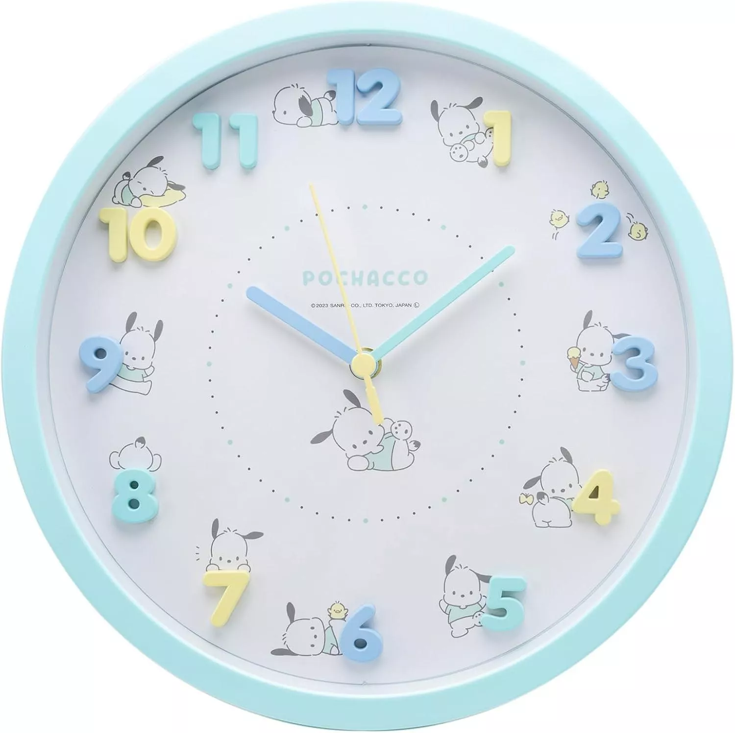 ੴ ｜JP#三麗鷗#帕恰狗#生活趣#藍：掛時鐘(約30x30cm)。