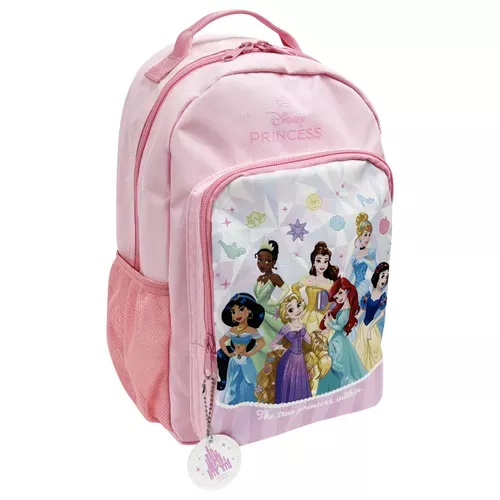 ੴ ｜JP#迪士尼#公主#粉：書背包(約21×34×12cm)。