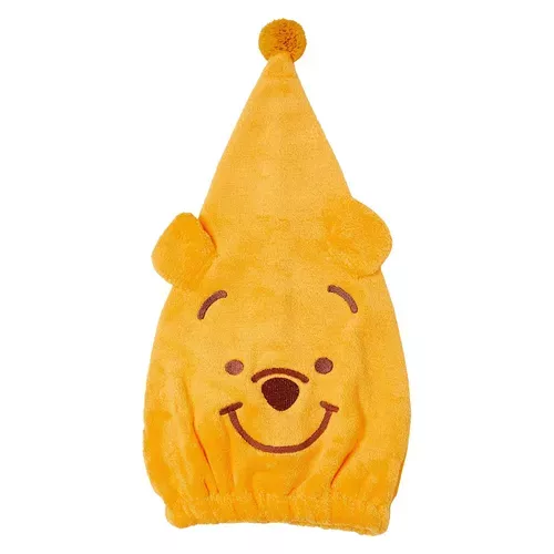 ੴ ｜JP#迪士尼#小熊維尼#微笑：浴帽巾兩件組(約20×45cm)。